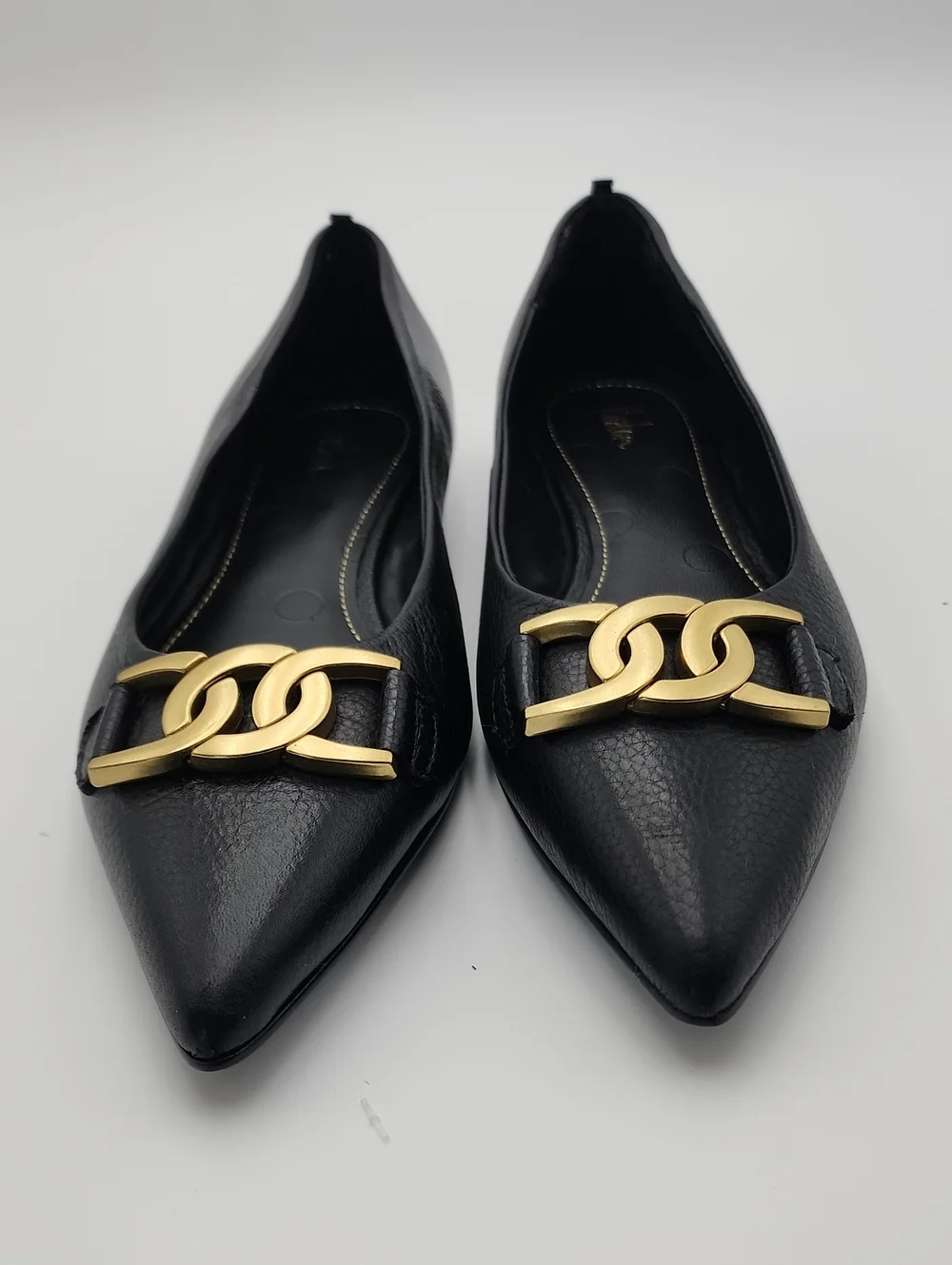 Boden Iris Snaffle Black Ballet Flats Size 39